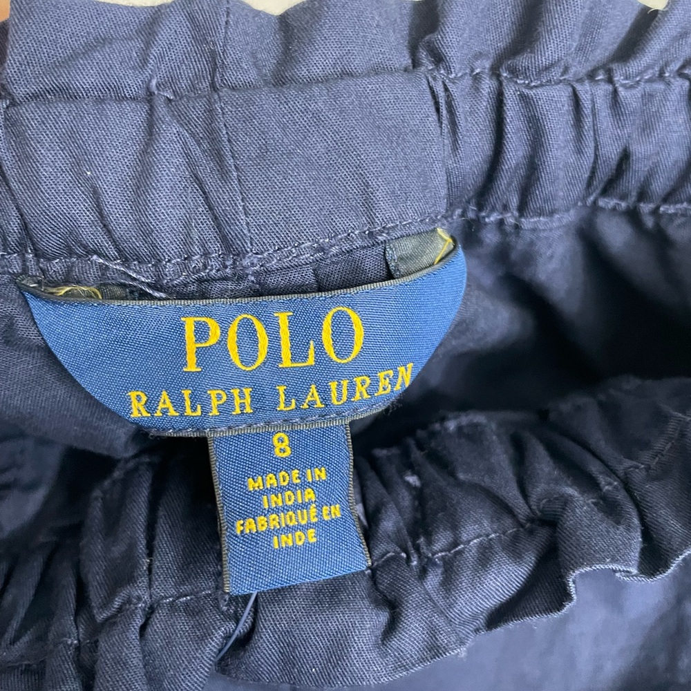 Polo Ralph Lauren Navy  Blue  Girls  Shorts     Size 8 100% Cotton - Picture 6 of 13